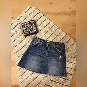 Zara Blue Denim Mini Skirt